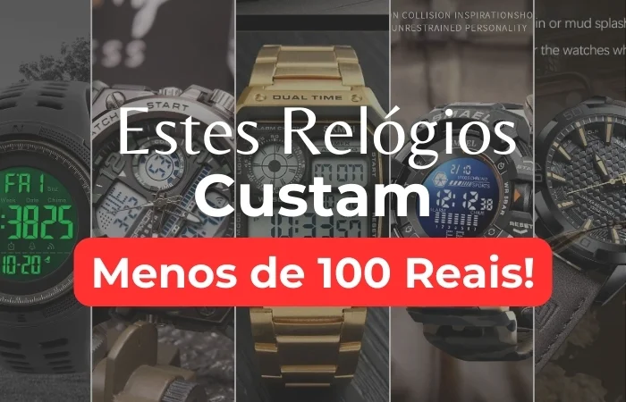 5 Relógios Bons e Baratos por Menos de R$ 100